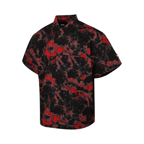 VANS范斯2025男子TDC MEN OPEN COLLOAR SS SHIRT短袖衬衫VN000P08IZQ