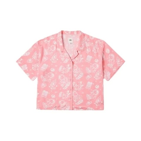 VANS范斯2025女子CHCKER GFX W TEE短袖衬衫VN000RAAFHH