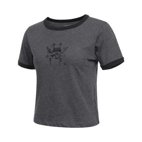 VANS范斯2025女子Cruzing Ringer Tee针织无领短TVN000RC1O8W