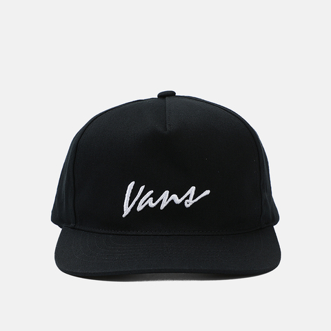 VANS范斯2025中性Classic Script Snapback弯沿帽VN000QAGBLK