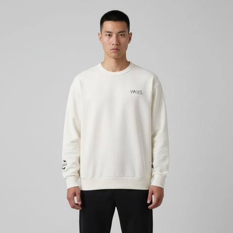 VANS范斯2025男子RIROO GFX CREW针织无帽卫衣VN000TRRFS8