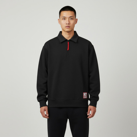 VANS范斯2025男子AP BOLIN POLO针织有领长TVN000W59BLK