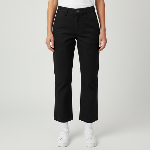 VANS范斯2026女子Emily Carpenter Pant梭织长裤VN000TPTBLK